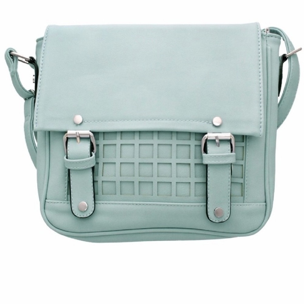 Glacier Gray Buckle Crossbody Bag